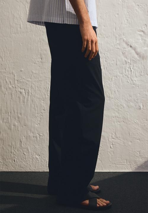 H&M - Relaxed fit trousers - navy blue