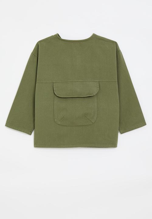 Pop Candy - Button down jacket - green