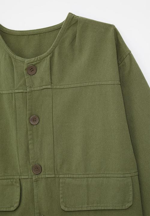 Pop Candy - Button down jacket - green