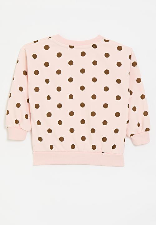 Pop Candy - Polka dot sweatshirt - pink