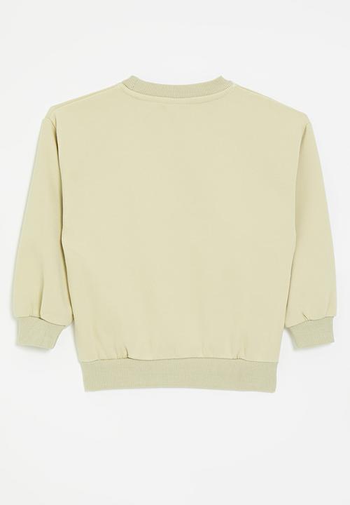 Pop Candy - Applique print sweat top - beige