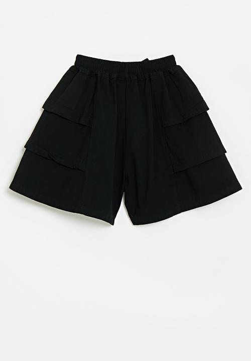 Pop Candy - Tiered shorts - eerie black