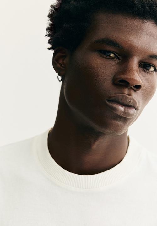 H&M - Regular fit washed T-shirt - white