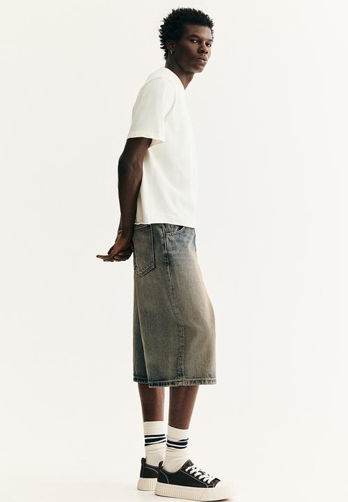 H&M - Regular fit washed T-shirt - white