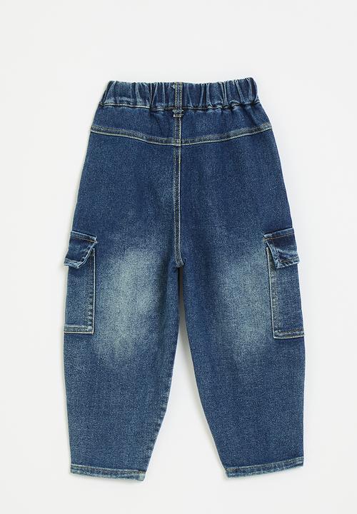 Pop Candy - Tapered utility jeans - blue
