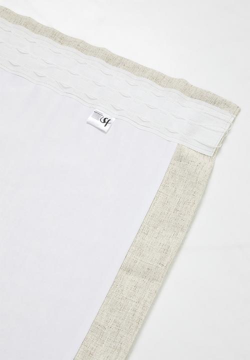 Sixth Floor - Linen Blend Luxe Taped Curtain - Natural