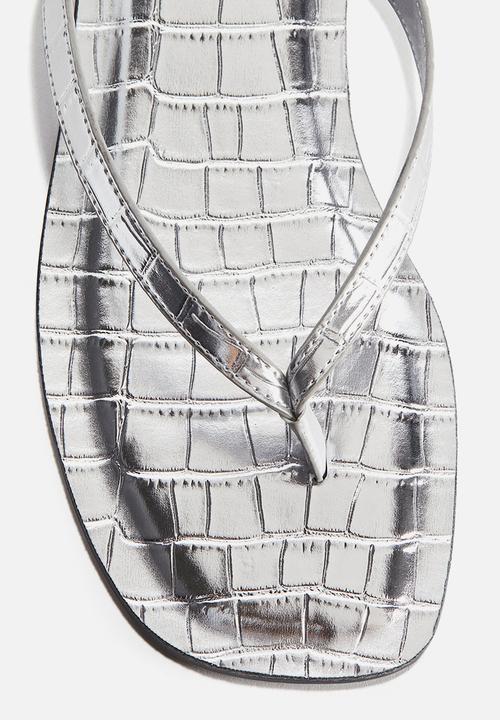H&M - Flip-flops - silver-coloured