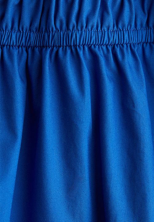 H&M - Off-the-shoulder poplin dress - blue