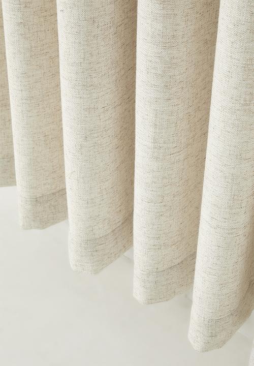 Sixth Floor - Linen Blend Luxe Eyelet Curtain - Natural