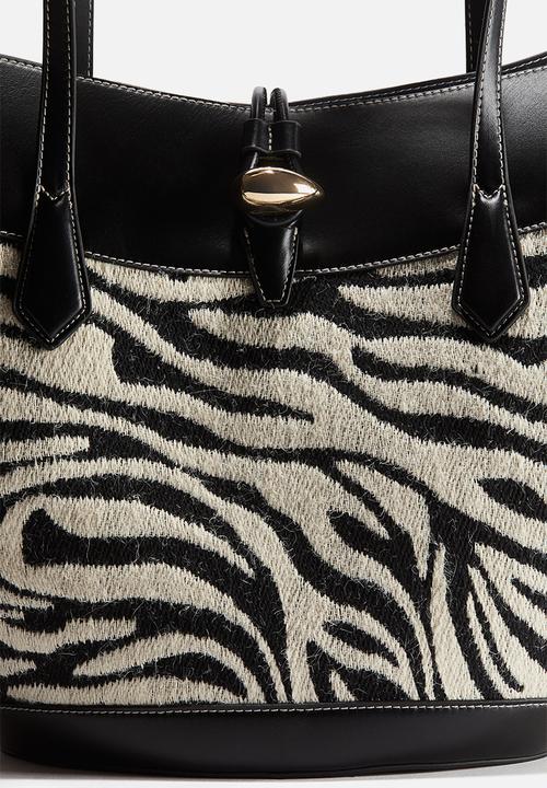 H&M - Shopper - black/zebra print