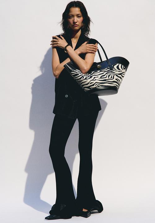 H&M - Shopper - black/zebra print