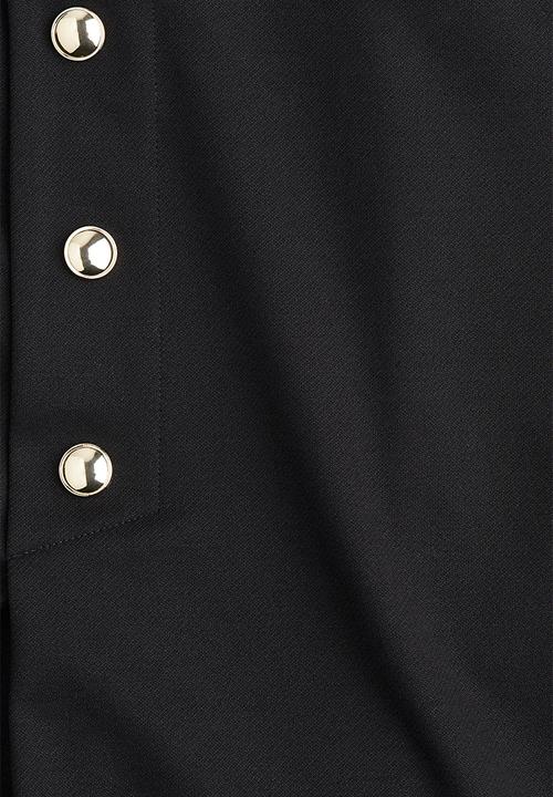 H&M - Button-front skort - black