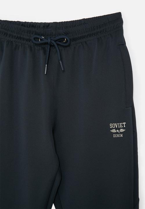 SOVIET - Boys fashion track pant - navy