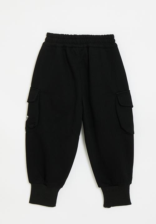 Pop Candy - Cuffed jogger pants - black