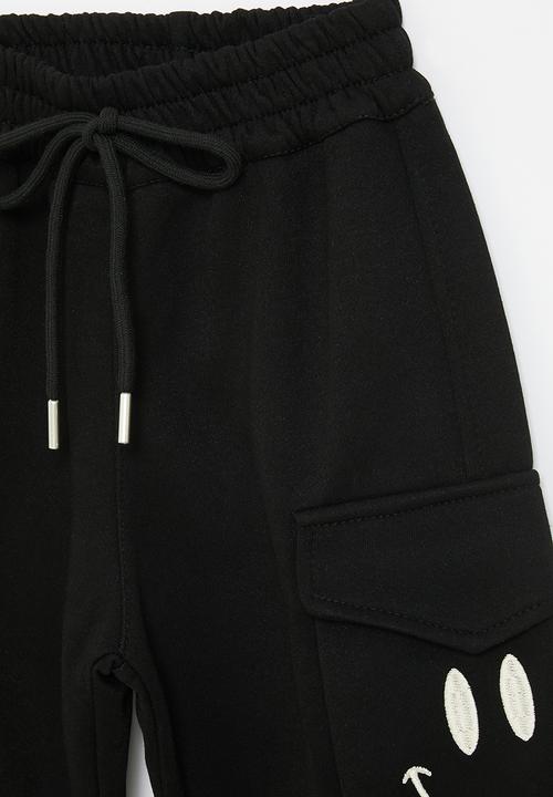Pop Candy - Cuffed jogger pants - black