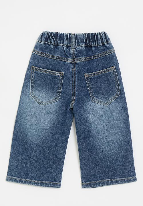 Pop Candy - Heart print denim jeans - stonewash