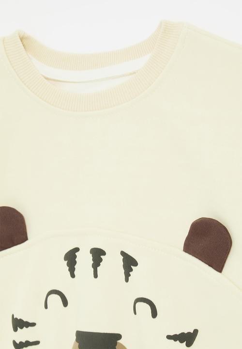 Pop Candy - Applique sweat top - ecru