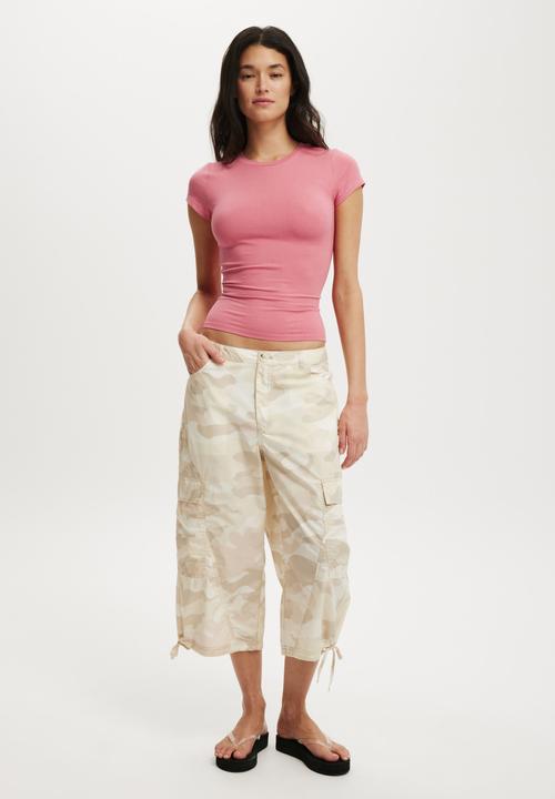 Cotton On - All day crew tee - dahlia pink