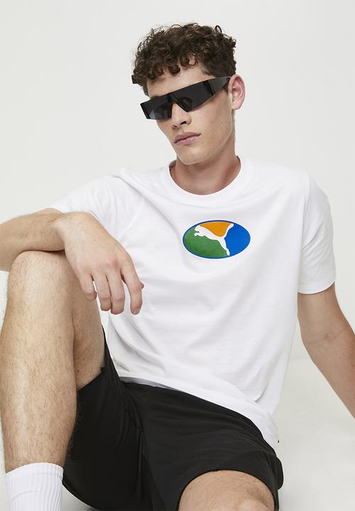 PUMA - GRAPHICS Execution Tee M PUMA White