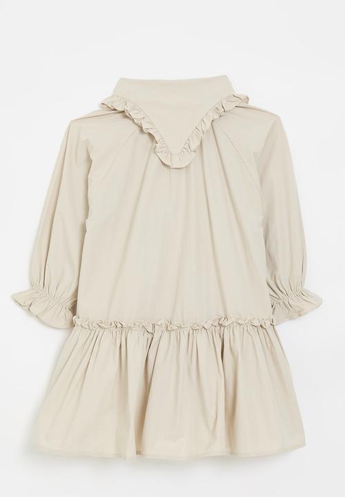 Pop Candy - Peterpan collar dress - beige