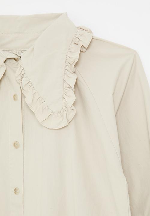 Pop Candy - Peterpan collar dress - beige