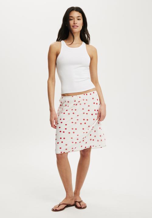 Cotton On - Goldie rib high neck tank - white