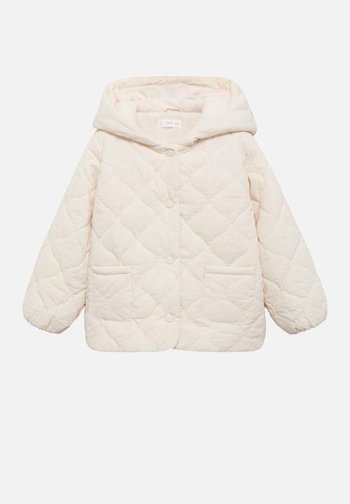 MANGO - Puffer coat uli - light beige