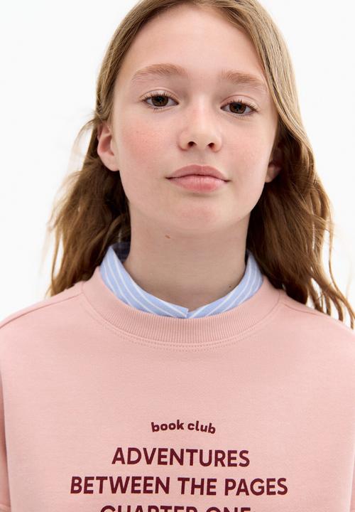 MANGO - Sweatshirt chapter - pink