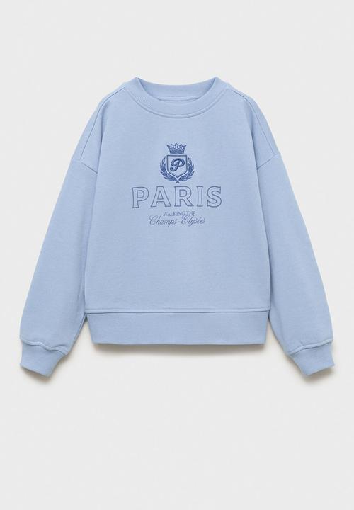 MANGO - Sweatshirt paris - light/pastel blue