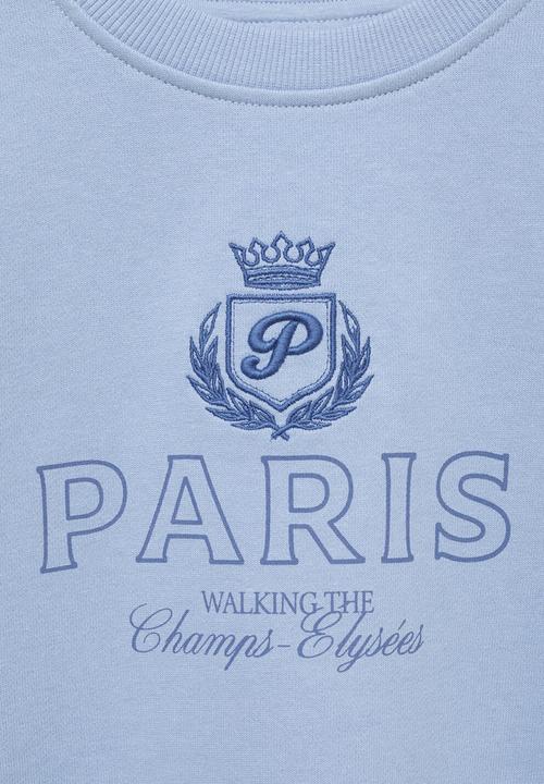 MANGO - Sweatshirt paris - light/pastel blue