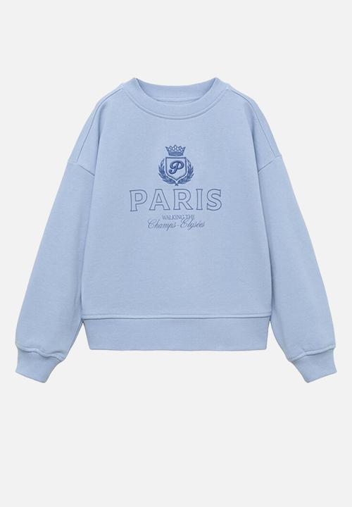 MANGO - Sweatshirt paris - light/pastel blue