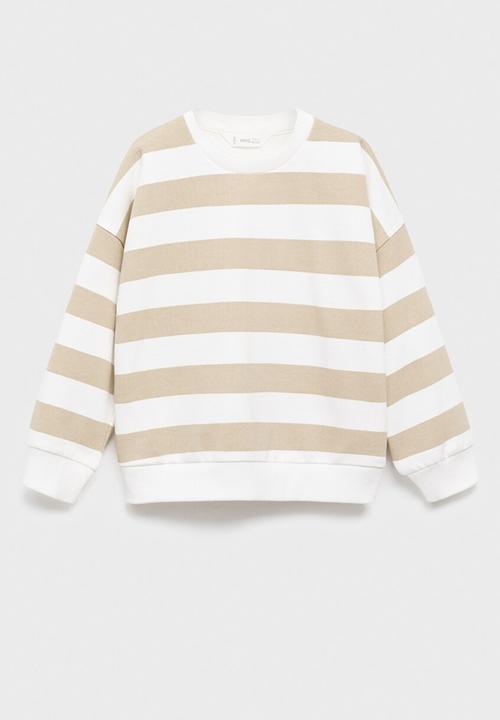 MANGO - Sweatshirt rayas - light/pastel brown