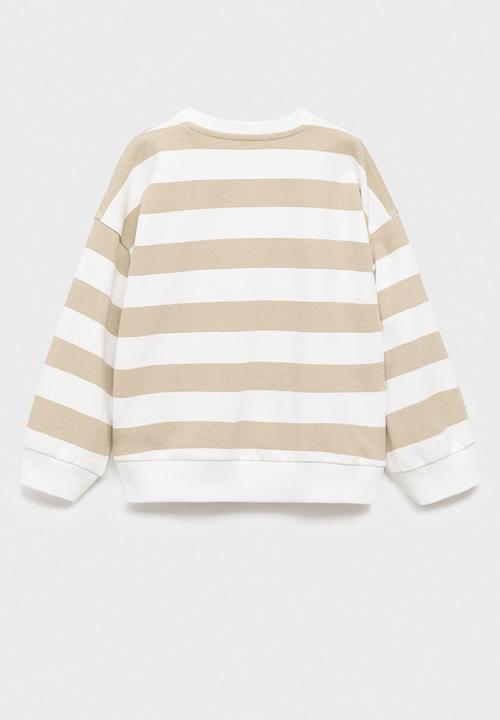MANGO - Sweatshirt rayas - light/pastel brown