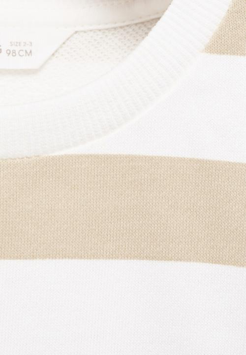 MANGO - Sweatshirt rayas - light/pastel brown