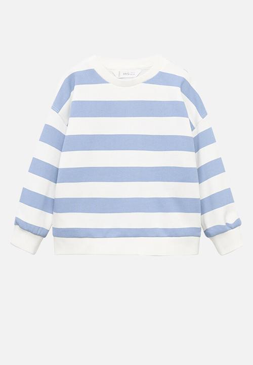 MANGO - Sweatshirt rayas - medium blue
