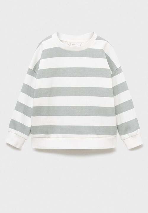 MANGO - Sweatshirt rayas - grey