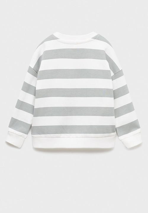 MANGO - Sweatshirt rayas - grey