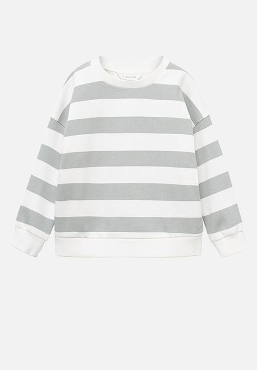 MANGO - Sweatshirt rayas - grey