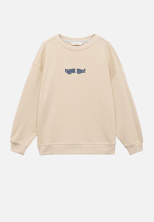 MANGO - Sweatshirt big - light/pastel brown
