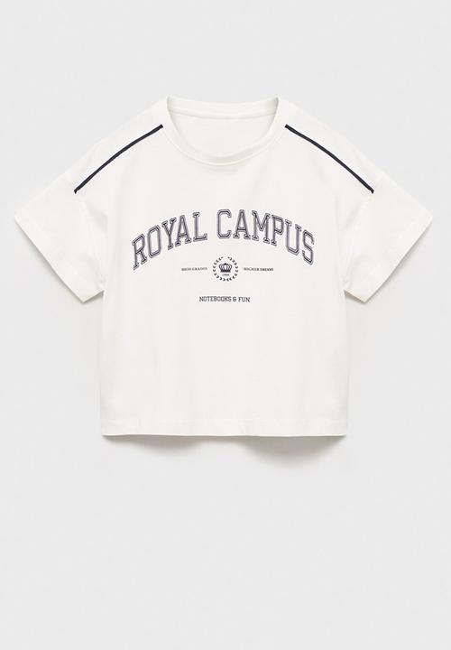 MANGO - T-shirt piping - natural