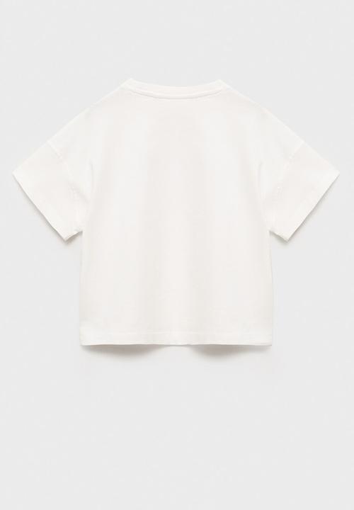 MANGO - T-shirt piping - natural
