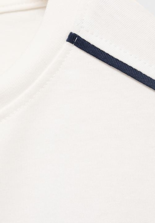 MANGO - T-shirt piping - natural