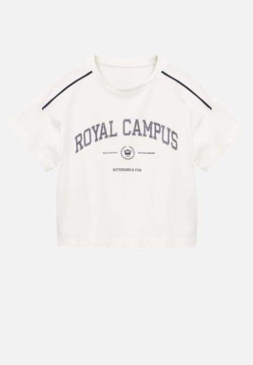 MANGO - T-shirt piping - natural