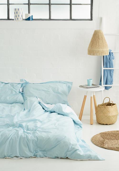 Sixth Floor - Reversible duvet set - duck egg/white