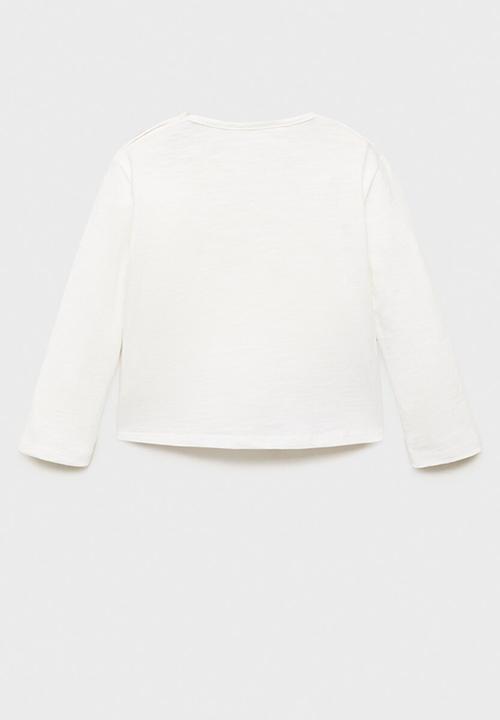 MANGO - T-shirt cool - natural