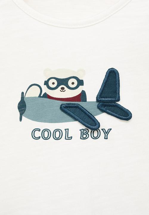 MANGO - T-shirt cool - natural