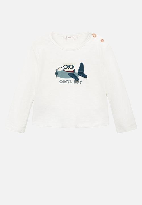MANGO - T-shirt cool - natural