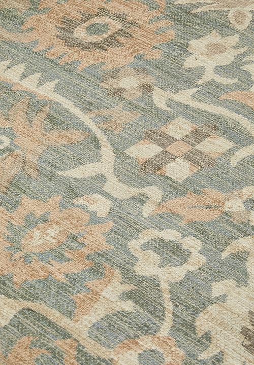 Sixth Floor - Cotton chenille plush antique rug - rust