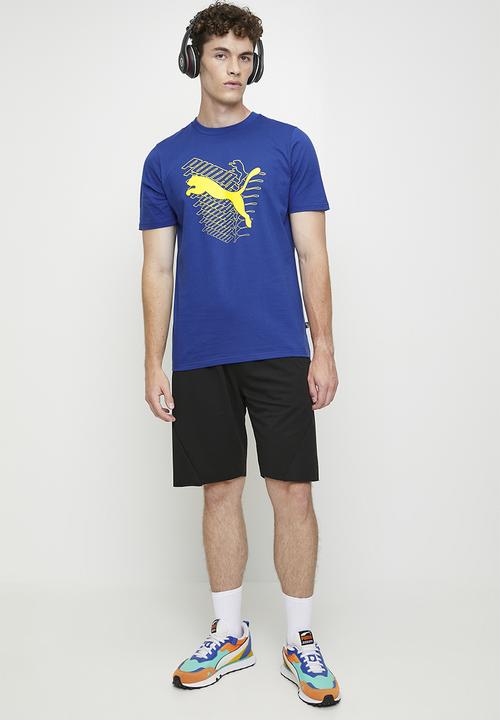 PUMA - Graphics cat tee - cobalt glaze