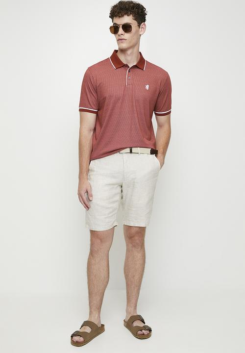 Pringle of Scotland - Hudson golfer - burnt orange